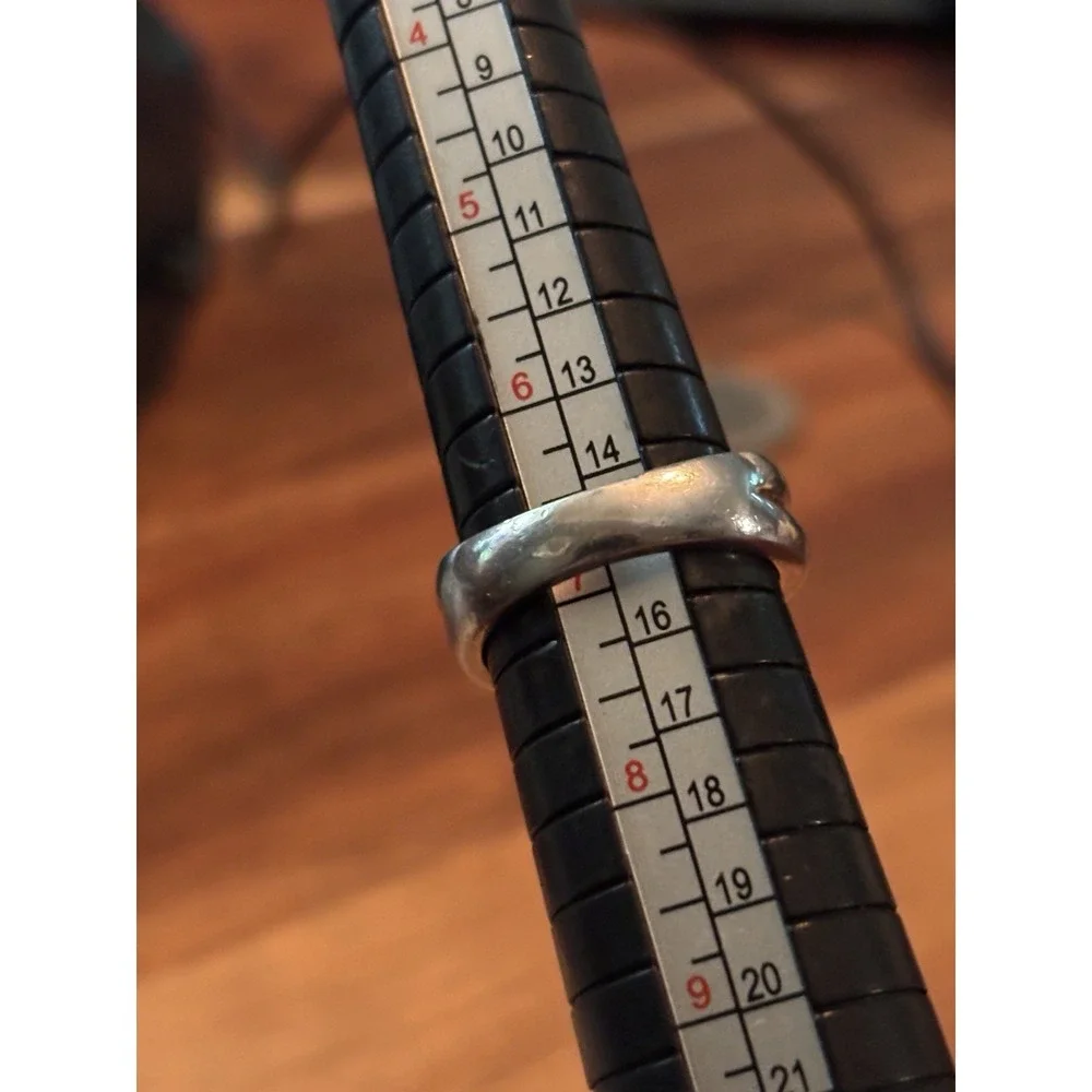Vintage 925 Sterling Silver Smoky Quartz Mens Ring Size 7